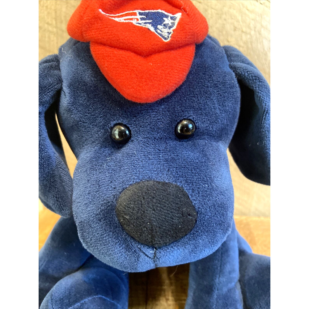 NFL New England Patriots Dog Plush Forever Collectibles RARE EUC Big Size